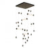 Hubbardton Forge Libra 10 Light Square LED Pendant Model: 139100-LED-STND-82-ZM0696