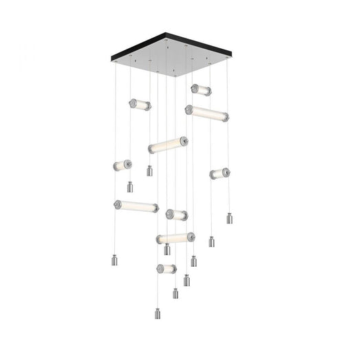 Hubbardton Forge Libra 10 Light Square LED Pendant Model: 139100-LED-STND-82-ZM0696