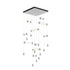 Hubbardton Forge Libra 10 Light Square LED Pendant Model: 139100-LED-STND-82-ZM0696
