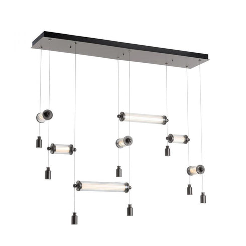 Hubbardton Forge Libra 7 Light Double Linear LED Pendant Model: 139101-LED-STND-07-ZM0696
