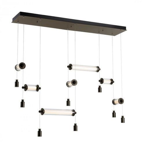 Hubbardton Forge Libra 7 Light Double Linear LED Pendant Model: 139101-LED-STND-07-ZM0696