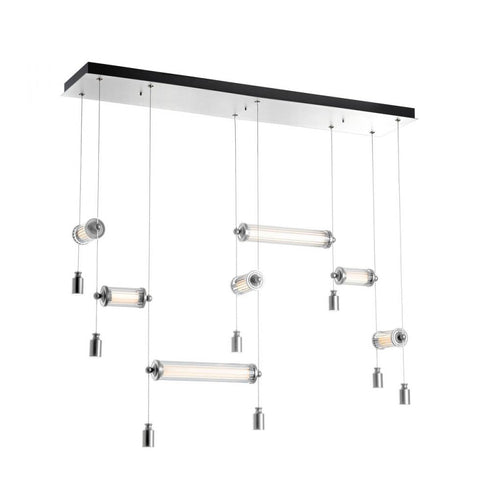 Hubbardton Forge Libra 7 Light Double Linear LED Pendant Model: 139101-LED-STND-07-ZM0696