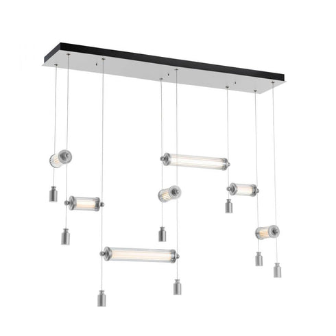 Hubbardton Forge Libra 7 Light Double Linear LED Pendant Model: 139101-LED-STND-07-ZM0696