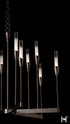 Hubbardton Forge Lilium 12 Light Chandelier in Dark Smoke Finish Model: 101706-SKT-07-WC0821