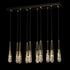 Hubbardton Forge Link 10 Light Blown Glass Rectangular Pendant Model: 131200-SKT-STND-85-YG0434