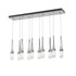 Hubbardton Forge Link 10 Light Clear Glass Rectangular Pendant Model: 131207-SKT-STND-14-ZM0434