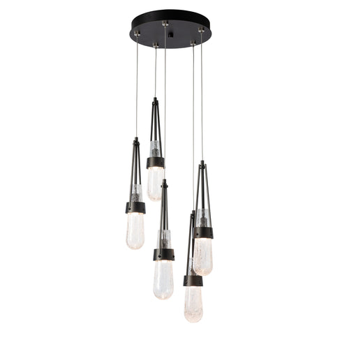 Hubbardton Forge Link 5 Light Blown Glass Pendant Model: 131120-SKT-LONG-20-YJ0434