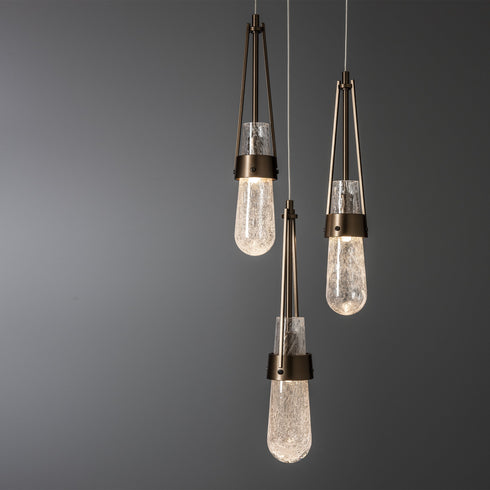Hubbardton Forge Link 5 Light Blown Glass Pendant Model: 131120-SKT-STND-85-YG0434