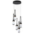 Hubbardton Forge Link 5 Light Clear Glass Pendant Model: 131127-SKT-STND-82-ZM0434