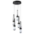 Hubbardton Forge Link 5 Light Clear Glass Pendant Model: 131127-SKT-STND-82-ZM0434