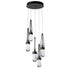 Hubbardton Forge Link 5 Light Clear Glass Pendant Model: 131127-SKT-STND-89-ZM0434