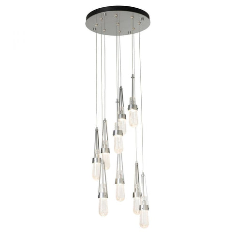 Hubbardton Forge Link 9 Light Blown Glass Round Pendant Model: 131100-SKT-STND-85-YG0434