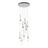 Hubbardton Forge Link 9 Light Blown Glass Round Pendant Model: 131100-SKT-STND-85-YG0434