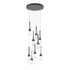 Hubbardton Forge Link 9 Light Clear Glass Round Pendant Model: 131108-SKT-STND-85-ZM0434