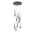 Hubbardton Forge Link 9 Light Clear Glass Round Pendant Model: 131108-SKT-STND-85-ZM0434
