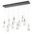 Hubbardton Forge Luma 10 Light Large Crystal Rectangular Model: 131201-SKT-STND-86-CR