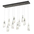 Hubbardton Forge Luma 10 Light Large Crystal Rectangular Model: 131201-SKT-STND-86-CR