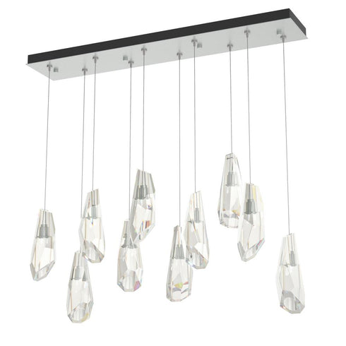 Hubbardton Forge Luma 10 Light Large Crystal Rectangular Model: 131201-SKT-STND-86-CR