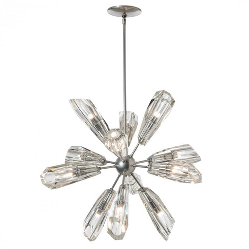 Hubbardton Forge Luma 12 Light Starburst Pendant Model: 131321-SKT-MULT-20-CR