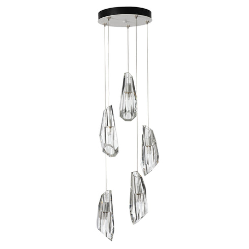 Hubbardton Forge Luma 5 Light Pendant Model: 131121-SKT-LONG-89-CR