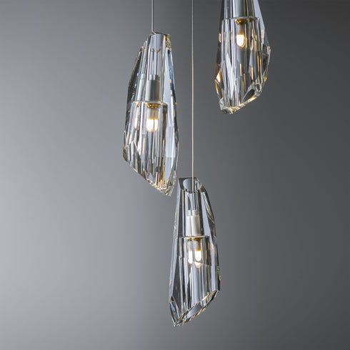 Hubbardton Forge Luma 5 Light Pendant Model: 131121-SKT-LONG-89-CR