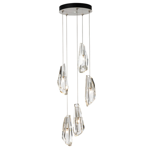 Hubbardton Forge Luma 5 Light Pendant Model: 131121-SKT-STND-82-CR