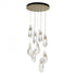 Hubbardton Forge Luma 9 Light Large Crystal Round Pendant Model: 131101-SKT-LONG-84-CR