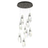 Hubbardton Forge Luma 9 Light Large Crystal Round Pendant Model: 131101-SKT-STND-86-CR