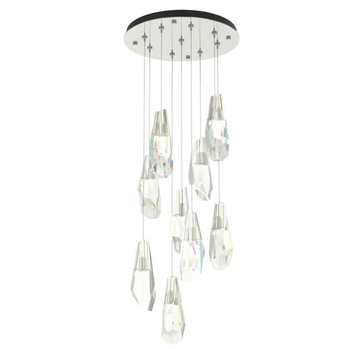 Hubbardton Forge Luma 9 Light Large Crystal Round Pendant Model: 131101-SKT-STND-86-CR