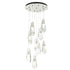 Hubbardton Forge Luma 9 Light Large Crystal Round Pendant Model: 131101-SKT-STND-86-CR