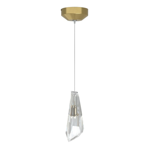 Hubbardton Forge Luma Mini Pendant in Vintage Platinum Finish Model: 161321-SKT-STND-82-CR