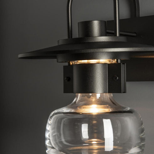 Hubbardton Forge Mason Large Outdoor Sconce in Coastal Oil Rubbed Bronze Finish Model: 303005-SKT-14-ZM0447