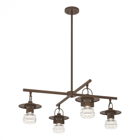 Hubbardton Forge Mason Outdoor 4 Light Pendant in Coastal Oil Rubbed Bronze Finish Model: 364212-SKT-MULT-14-ZM0435