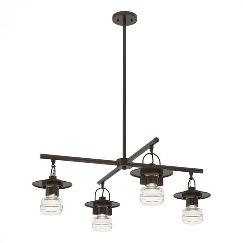 Hubbardton Forge Mason Outdoor 4 Light Pendant in Coastal Oil Rubbed Bronze Finish Model: 364212-SKT-MULT-14-ZM0435
