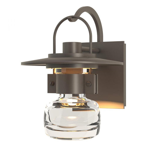 Hubbardton Forge Mason Small Outdoor Sconce in Coastal Oil Rubbed Bronze Finish Model: 303001-SKT-14-ZM0435