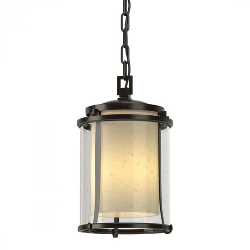 Hubbardton Forge Meridian Outdoor Ceiling Fixture in Coastal Oil Rubbed Bronze Finish Model: 365610-SKT-14-ZS0297