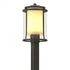 Hubbardton Forge Meridian Outdoor Post Light in Coastal Oil Rubbed Bronze Finish Model: 345610-SKT-14-ZS0283