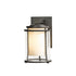 Hubbardton Forge Meridian Outdoor Sconce in Coastal Oil Rubbed Bronze Finish Model: 305610-SKT-14-ZS0297