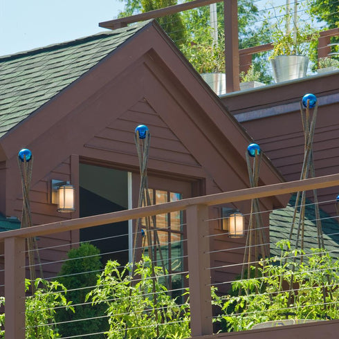 Hubbardton Forge Meridian Small Outdoor Sconce in Coastal Oil Rubbed Bronze Finish Model: 305605-SKT-14-ZS0296