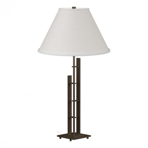 Hubbardton Forge Metra Double Table Lamp in Bronze Finish Model: 268421-SKT-05-SF1755