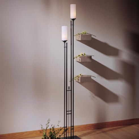 Hubbardton Forge Metra Twin Tall Floor Lamp Model: 248416-SKT-82-GG0073