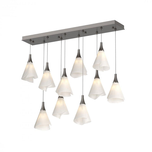 Hubbardton Forge Mobius 10 Light Rectangular Pendant Model: 131202-SKT-STND-82-SH1987