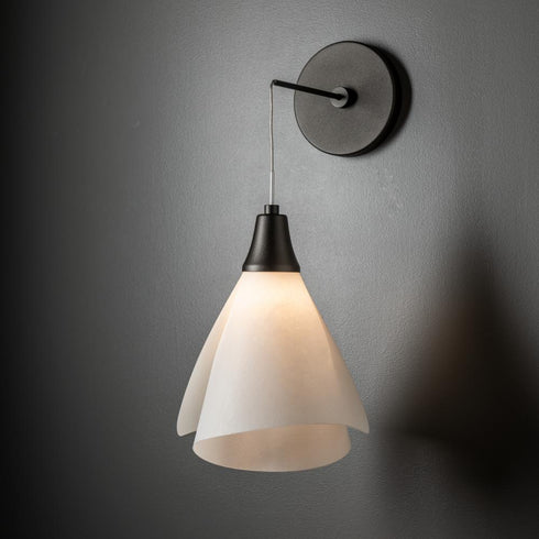 Hubbardton Forge Mobius Low Voltage Sconce in Oil Rubbed Bronze Finish Model: 201391-SKT-14-SH1987