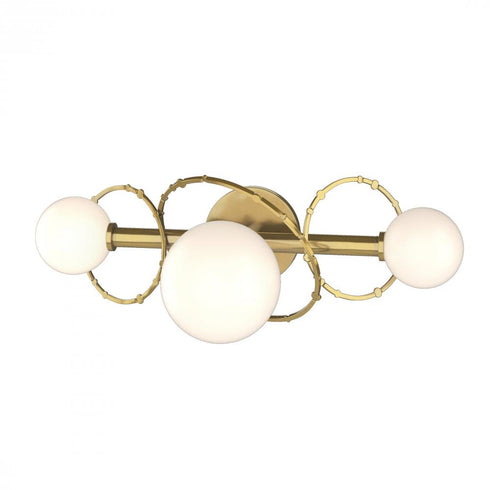 Hubbardton Forge Olympus 3 Light Bath Sconce in Black Finish Model: 201360-SKT-10-GG0712