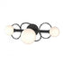 Hubbardton Forge Olympus 3 Light Bath Sconce in Black Finish Model: 201360-SKT-10-GG0712