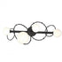 Hubbardton Forge Olympus 4 Light Bath Sconce in Black Finish Model: 201361-SKT-10-GG0712