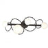 Hubbardton Forge Olympus 4 Light Bath Sconce in Black Finish Model: 201361-SKT-10-GG0712