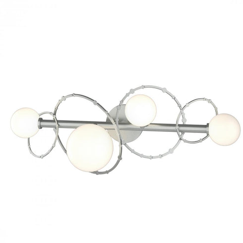 Hubbardton Forge Olympus 4 Light Bath Sconce in Black Finish Model: 201361-SKT-10-GG0712