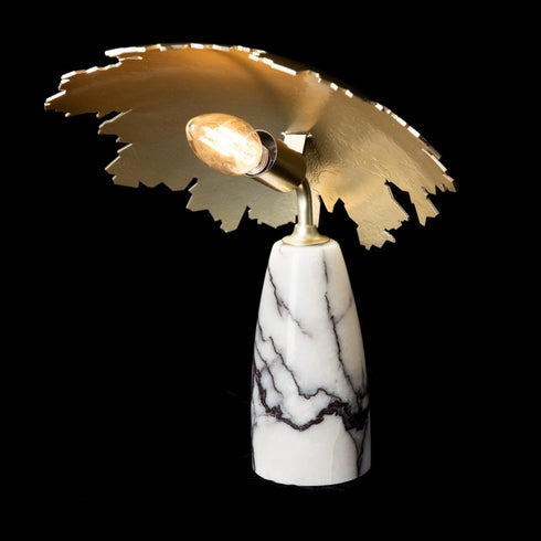 Hubbardton Forge Pangea Mini Table Lamp in Modern Brass Finish Model: 272107-SKT-86-ML