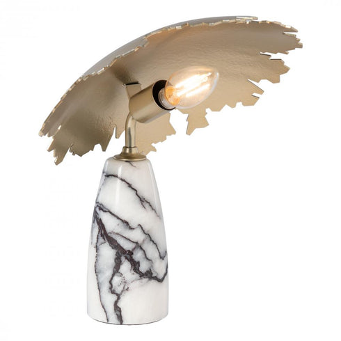 Hubbardton Forge Pangea Mini Table Lamp in Modern Brass Finish Model: 272107-SKT-86-ML